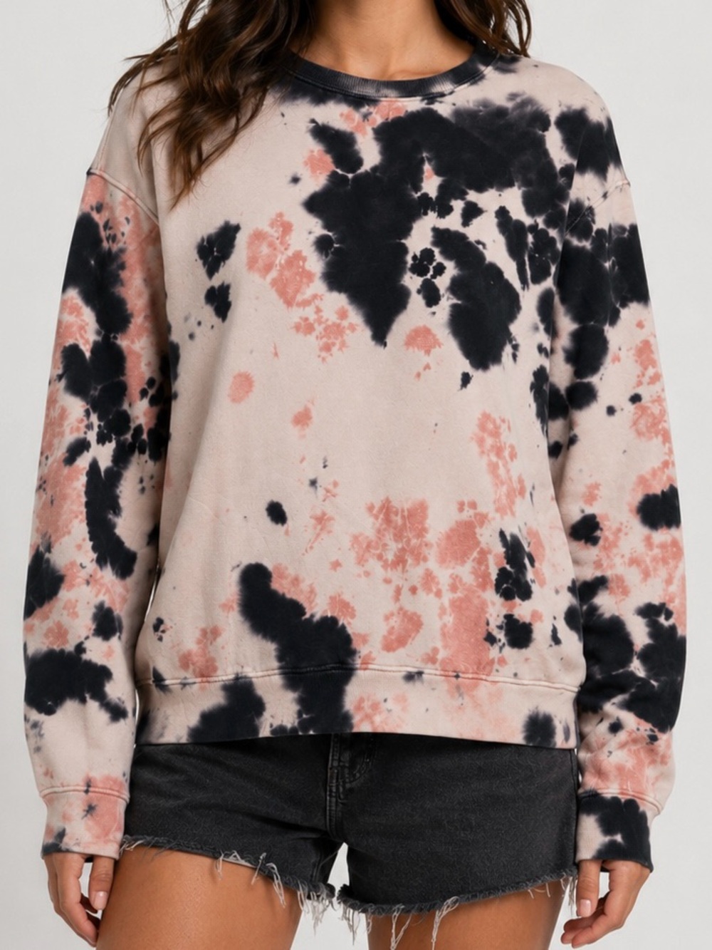 Fashion Nova Tie-Dye Crewneck Sweatshirt | Size Medium